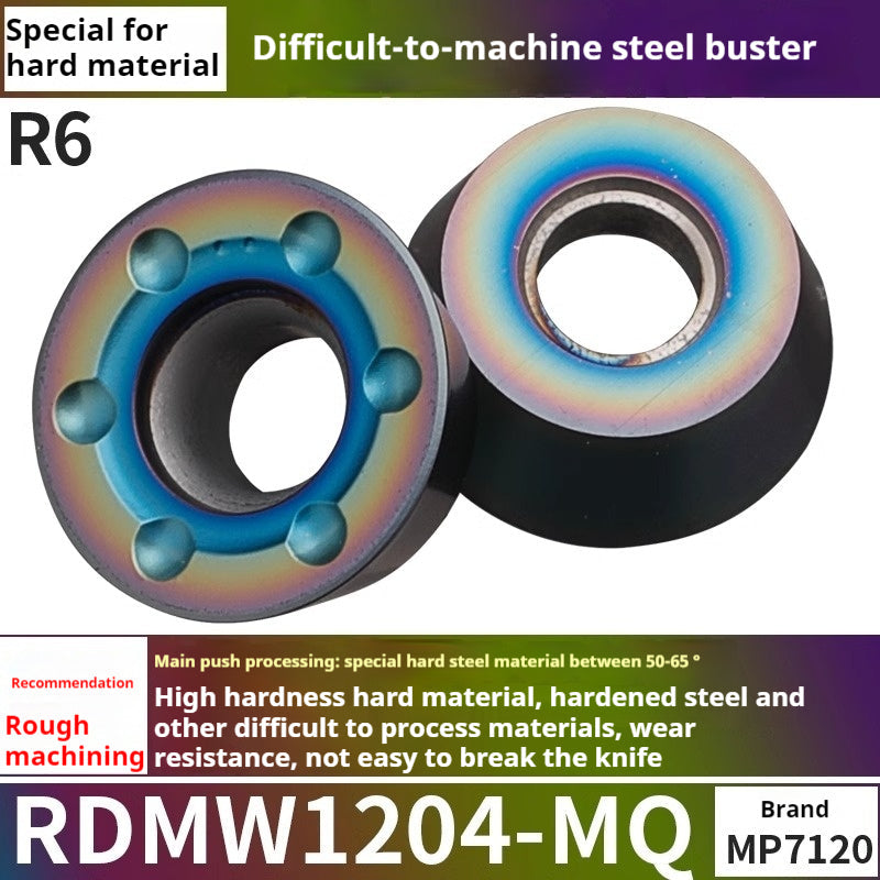 2036-CNC milling inserts, RPMW carbide R5 machining center, R4 milling machine, R6 milling inserts, RPMT round cutter cutters Shandong Denso Pricision Tools Co.,Ltd.